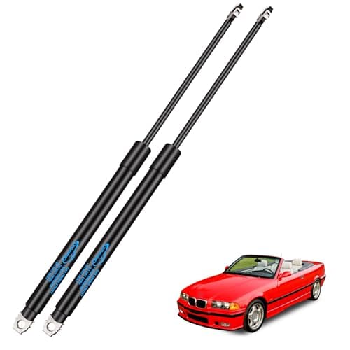 Image of Koaudb 2X Front Bonnet Gas Struts for BMW 3 Series E36 Coupe Convertible 1992-1999 Car Boot Struts Gas Springs Lift Support Front Hood Strut Replace #51238119558