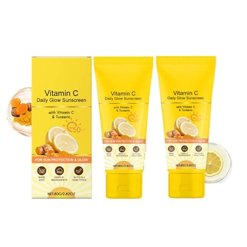 Image of Tinted Sunscreen For Face, Vitamin C Sunscreen Spf 50, Tinted Moisturiser, Sun Cream Tinted Spf, Reduces Tanning & Gives Broad Spectrum Sun Protection | No Whitecast & Non-Greasy (2)