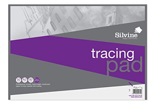 Image of Silvine A2 Professional Tracing Pad. 50 Sheets of Quality Heavyweight Tracing Paper (90gsm)