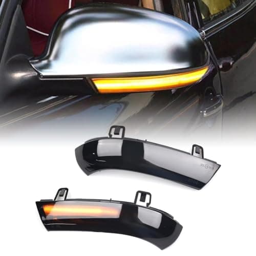 Image of GEARCELL LED Dynamic Turn Signal Light Compatible with VW GOLF 5 MK5 Jetta Passat B5.5 B6 Mirror Indicator LightWing Mirror Turn Signal Light, Yellow Light 1 Pair