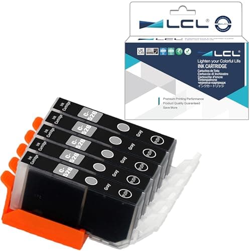 Image of LCL Compatible Ink Cartridge CLI-526 CLI-526GY (5 Grey) Replacement for Canon PIXMA MG6150 MG6250 MG8150 MG8250