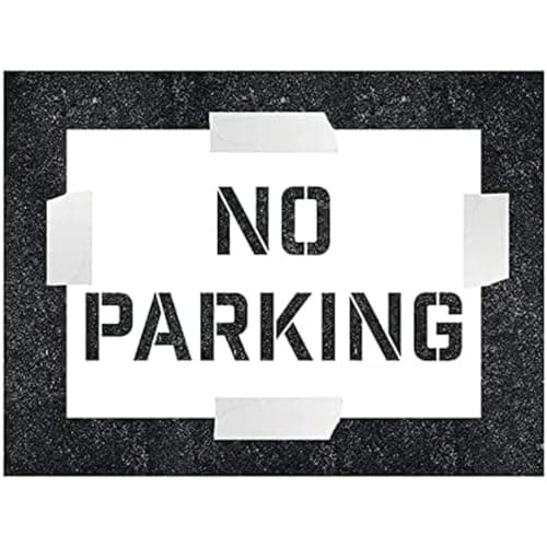 Image of V Safety No Parking Stencil - 600 x 400 mm - 1.1 mm Polypropylene Safety Sign