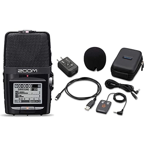 Image of Zoom H2n Handy Handheld Digital Multitrack Recorder Bundle with APH-2n Accessory Pack