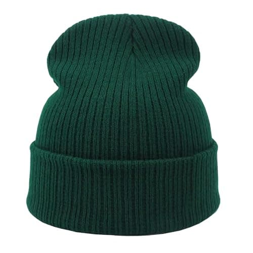 Image of ATEK Slouchy Beanie Winter Hat - Comfortable Stretchy Women Beanie Hat–Slouch Beanie Perfect for Casual and Outdoor Wear (UK, Alpha, One Size, Dark Green)