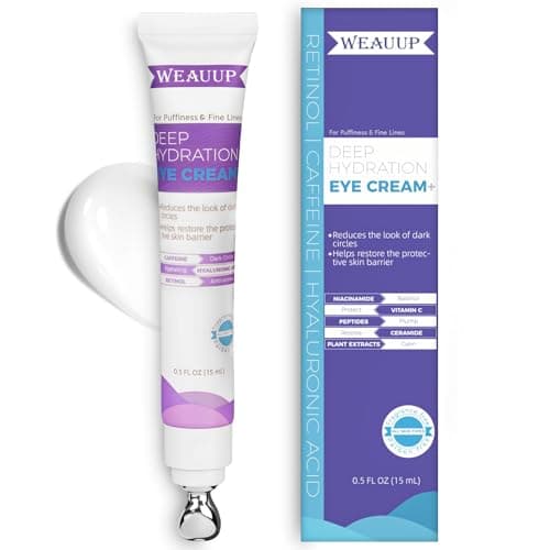 Image of Eye Cream for Dark Circles– Revitalizing Formula with Retinol, Caffeine, Hyaluronic Acid, Peptides & Plant Extracts to Smooth Fine Lines