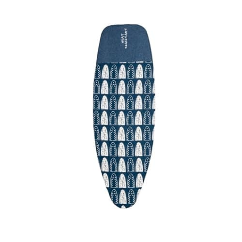 Image of Addis Deluxe Ironing Board Cover, Navy/White