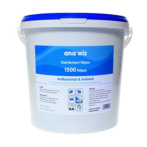 Image of ana wiz Alcohol Free Disinfectant Wipes, 1500 Sheet Bucket