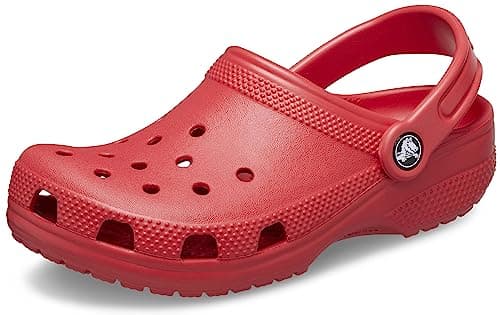 Image of Crocs Unisex Kids Classic Clog K Clogs, Varsity Red, 13 UK Child