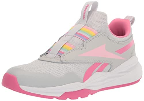 Image of Reebok Boys' XT Sprinter Slip-On Trainers, Pure Grey True Pink White, 6.5 Little Kid