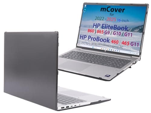 Image of mCover Case Only Compatible for 2022~2025 16" HP ProBook 460 | 465 G11 & EliteBook 860 | 865 G9 G10 G11 Series Windows Notebook PC (Not for Other HP Models)- Black
