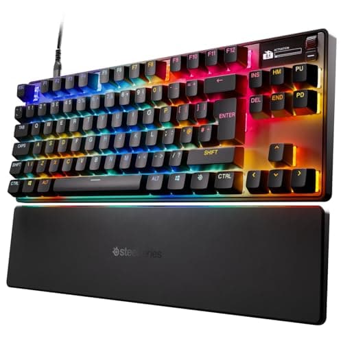 Image of SteelSeries Apex Pro TKL Gen 3 - Gaming Keyboard - Hall Effect Switches; OmniPoint 3.0 - Adjustable Actuation - Game-Ready Presets - Rapid Trigger, Protection Mode, Rapid Tap/SOCD - English QWERTY