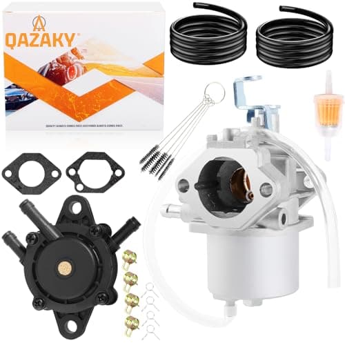 Image of QAZAKY FE290 Carburetor + Fuel Pump Compatible with Golf Cart Club Car DS Precedent Turf Carryall Kawasaki FE290 Engine 1016478 1018056-01 1019056-01 17561 1016438 1016439 1016440 1016441 Carb 1998-UP