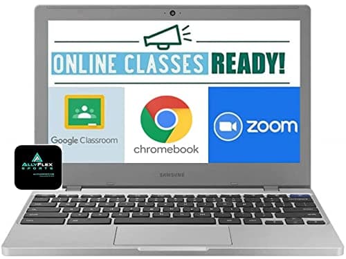 Image of 2020 Newest Samsung Chromebook 4 11.6” Laptop Computer for Business Student, Intel Celeron N4000, 4GB RAM, 32GB Storage, up to 12.5 Hrs Battery Life, USB TYPE-C WiFi, HDMI, Chrome OS, AllyFlex MousPad