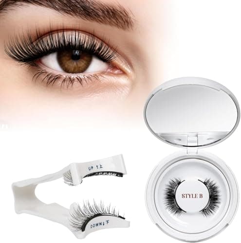 Image of QUEWEL Magnetic-Eyelashes with Applicator, 1 Pair Reusable Magnetic Lashes Kit, No Glue Needed Eyelashes Magnetic, Easy to Apply and Remove (Magnetics Eyelash Kit B11)