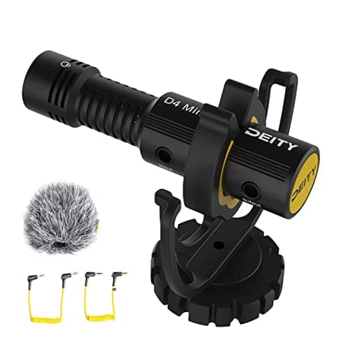 Image of Deity V-Mic D4 Mini - Camera Microphone with Shock Mount, Lightweight Shotgun Mic Perfect for Vlog Pocket Cam DSLR Camera, Recording Youtube, Interview, Video Conference, Podcast, Voice Dictation