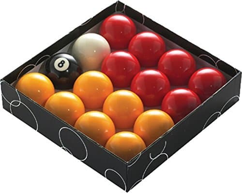 Image of Powerglide Pool Balls - Red/yellow - 1 7/8