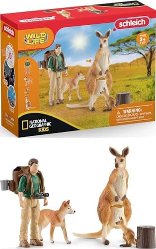 Image of SCHLEICH 42623 Outback Adventures National Geographic Wild Life Toy Playset for children aged 3-8 Years