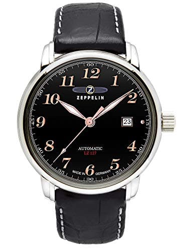 Image of Zeppelin Count Mens Analogue Automatic Watch with Leather Bracelet 7656-2