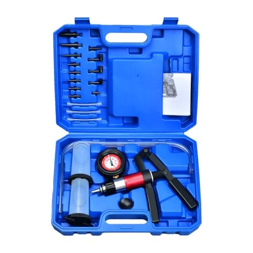 Image of Zoomtools 2 in 1 Hand Held Vacuum Pressure Pump Tester Brake Bleeding Kit Brake Clutch Fluid Bleeder Tool kit for Cars Motorcycles