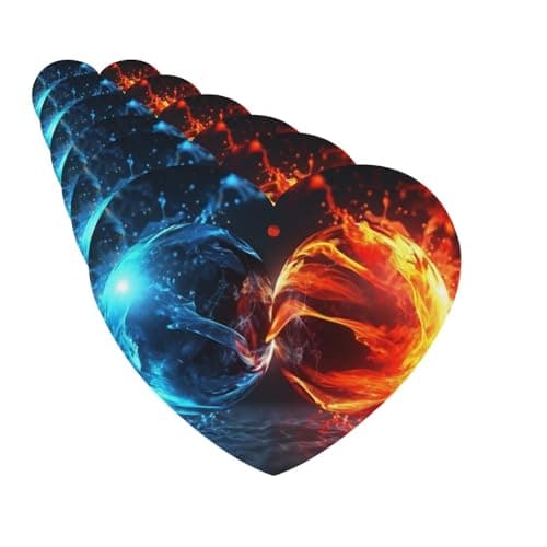 Image of Car Air Fresheners Cards Set of 6 Hanging Scented Cards Car Aromatherapy Tablets Rearview Mirror Pendant Ice and Fire Balls Car Fresheners for Car Interior Bathroom Bedroom Shoe Cabinet