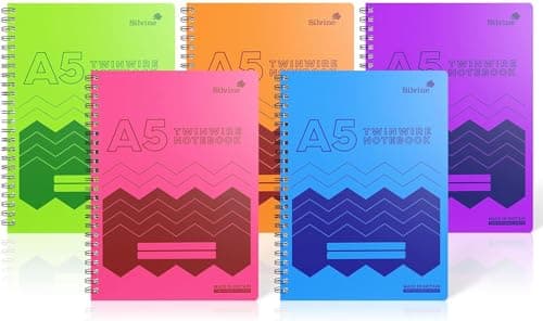 Image of Silvine 160 Page A5 Wirebound Notebooks with Durable Wipe Clean Covers [Assorted Pack of 10]