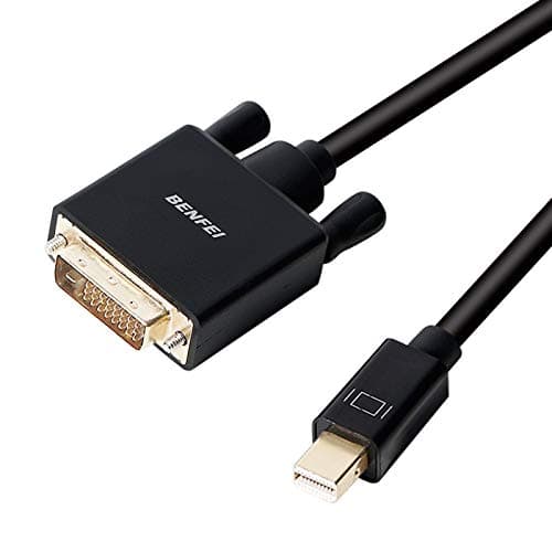 Image of BENFEI Mini Displayport to DVI Cable, Mini DP to DVI 0.9M Cable Male to Male Gold-Plated Cord for MacBook, iMac(LG51) Surface Pro and Laptop