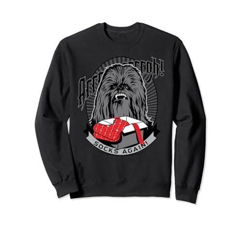 Image of Star Wars Christmas Chewbacca Socks Again Sweatshirt