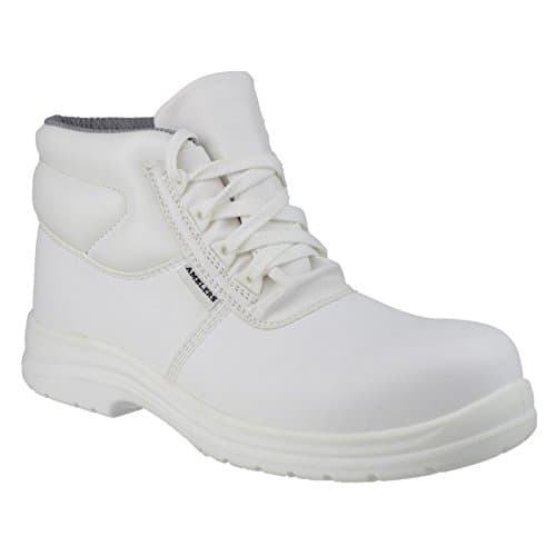 Image of Amblers Safety Fs513 Mens Synthetic Material Safety Boots White - 8 UK