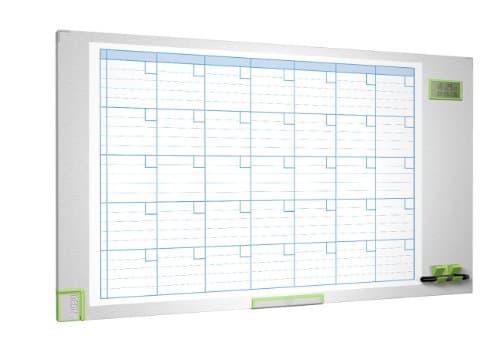 Image of Nobo Performance Plus Monthly Planning Dry Erase Magnetic Board with Time and Date Display