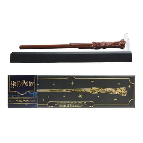 Image of Harry Potter Magic Levitating Wand Pen with Display Stand, Collectible Stationery Writing Set Desk Accessories, Novelty Merchandise and Gift