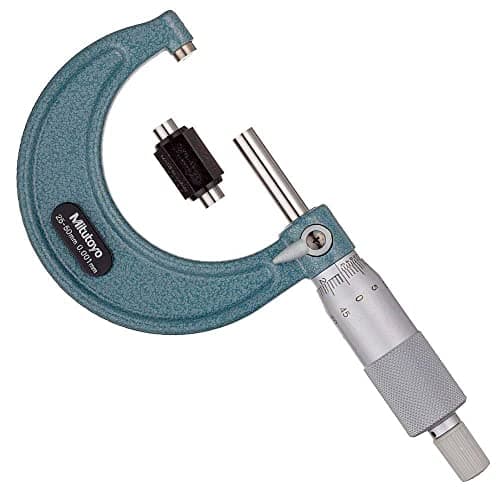 Image of Mitutoyo 103-130 Economy Design Outside Micrometer, 25mm-50mm with 0.001mm Graduation