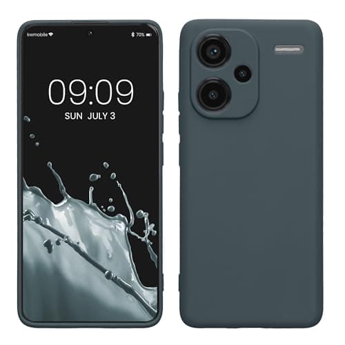 Image of kwmobile Case for Xiaomi Redmi Note 13 Pro+ 5G / Redmi Note 13 Pro Plus 5G Case - Protective Slim TPU Phone Cover - Soft Matte Finish - Dark Slate