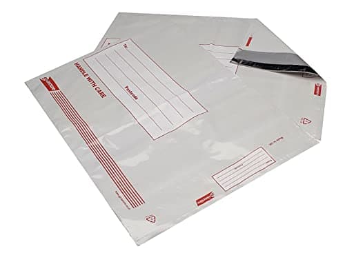Image of Go Secure Extra Strong Polythene Envelopes 470x430mm (Pack of 25), white