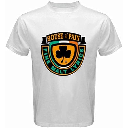 Image of House of Pain Fine Malt Lyrics Rap Hip Hop Men's T-Shirt Size XL White