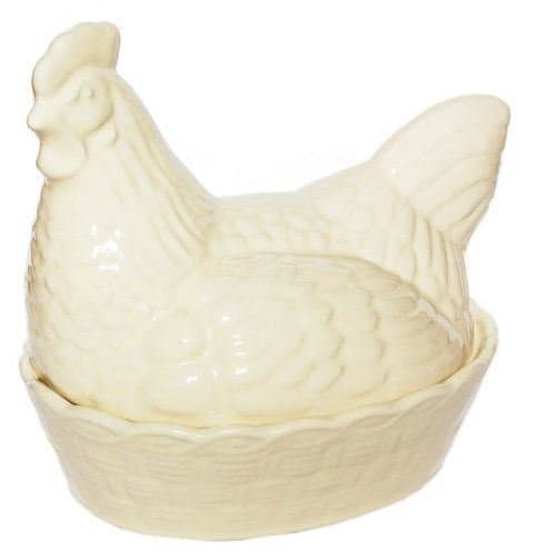 Image of Mason Cash Large Cream Hen 'Nest' - Egg Holder / Storage