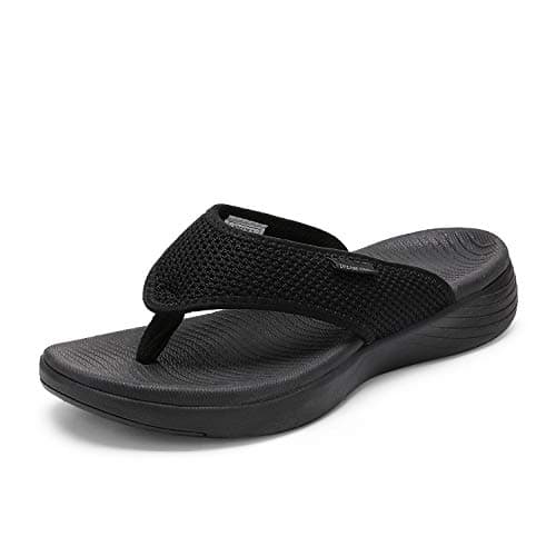 Image of DREAM PAIRS Women's Flip Flops Arch Support Comfortable Thong Sandals,Size 8,Black,Breeze-2