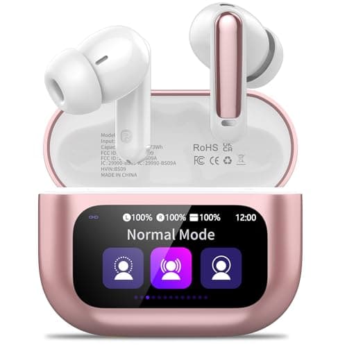 Image of 2026 Wireless Earbuds, Bluetooth 5.4 Headphones In Ear with Multifunctional Touch Screen, 48H HiFi Stereo Ear Buds with ANC/ENC Noise Cancelling/Transparency Mode, 5 EQ Modes, IPX7 Earphones for Sport