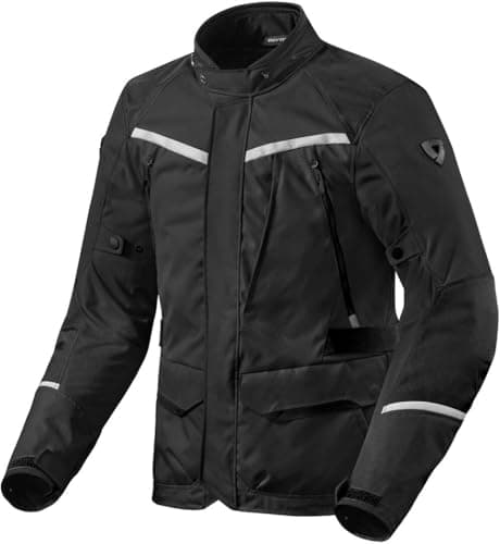 Image of REV'IT! Revit Voltiac 3 H2O Giacca Tessile Bike, Black, 4XL