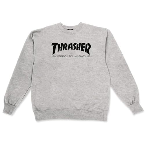 Image of Thrasher Skatemag Crew Sweatshirt Men Grey