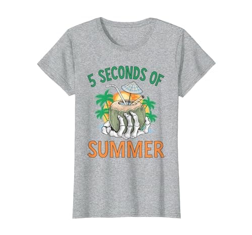 Image of 5 Seconds of Summer T-Shirt, Women, Heather Grey, Small