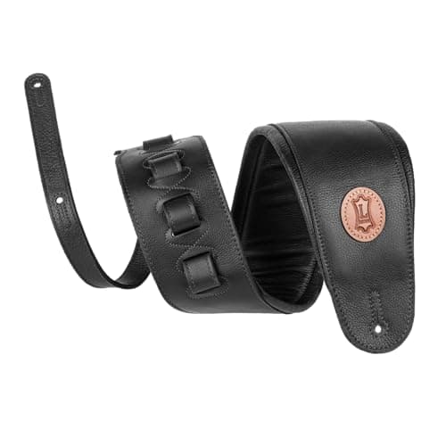Image of Levy's Leathers Mss2-4-blk 4 Garment Leather Signature Series Guitar Strap - Black,One Size