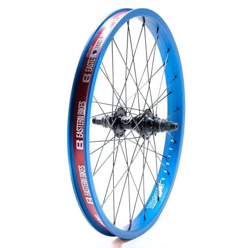 Image of Eastern Bikes Throttle 20 Inch BMX Wheel – Double Wall Rim, Sealed Bearing Hub, Front or Rear, BMX Freestyle Wheel (Blue, Rear (14mm))