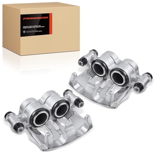 Image of Frankberg 2x Brake Caliper Disc Brake Front Left Right Compatible with Sprinter 3 5-T 3-T C.r.a.f.t.e.r 30-35 Bus/Box/Platform/Chassis Replace# 0034208683