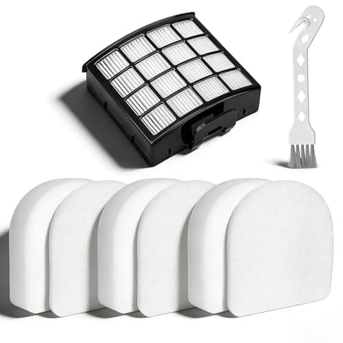 Image of AZ3900UKT Filters Kit for Shark PowerDetect AZ3900UKT AZ3900UKTBK Corded Upright Vacuum Cleaner, include 1 HEPA Filter and 3 Foam & Felt, Help Remove Dust, Hair, Pollen & Fine Particles
