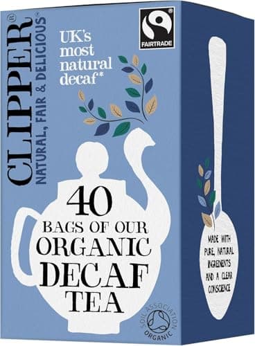 Image of Clipper Organic Everyday Decaf Tea Bags | Natural, Unbleached, Plant-Based Biodegradable & Non GM Black Tea Bags | Eco Conscious, Organically Grown & Fair Trade Tea (40 Teabags)