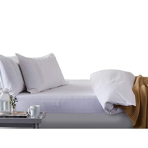 Image of Hippychick Waterproof Duvet Protector - Cotton Quilt Cover Set - Ultra Soft and Breathable - Machine Washable - Luxury Bedding - Okeo-Tex Certified - Double 200x200