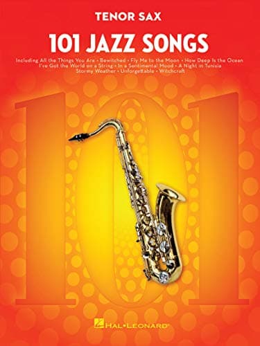 Image of 101 Jazz Songs for Tenor Sax – Sheet Music Songbook | Instrumental Folio for All Levels | Includes Autumn Leaves, Misty, Fly Me to the Moon, Satin Doll, Body and Soul and More