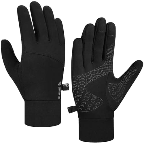 Image of Natugloe Running Gloves Touchscreen Anti-Slip Winter Lightweight Thermal Liner Gloves Men Women for Sports Cycling