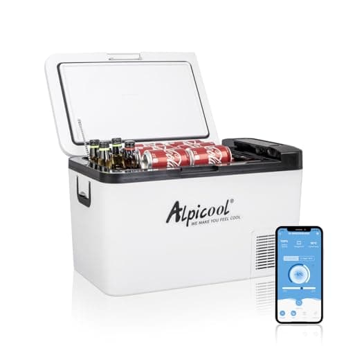Image of Alpicool K25 25L Compressor Car Fridge Freezer, DC 12v Camping Refrigerator, Portable Mini Cool Box for TruckCampervanRVBoat, -20℃ to 20℃
