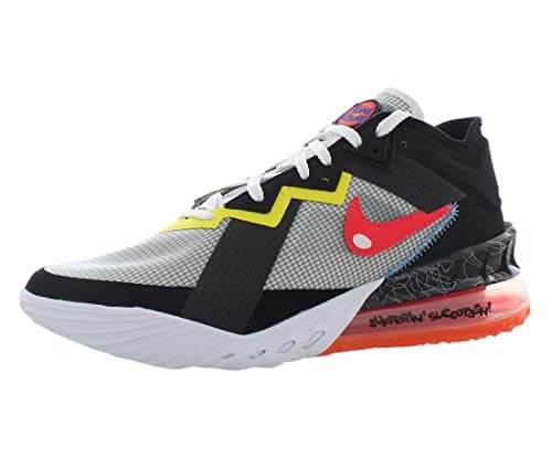 Image of Nike mens Lebron 18 Low Space Jame New Legacy Basketball Sylvester Tweety Bird Limited Edition, White/Bright Crimson/Black, 10.5, White/Bright Crimson/Black, 9.5 UK
